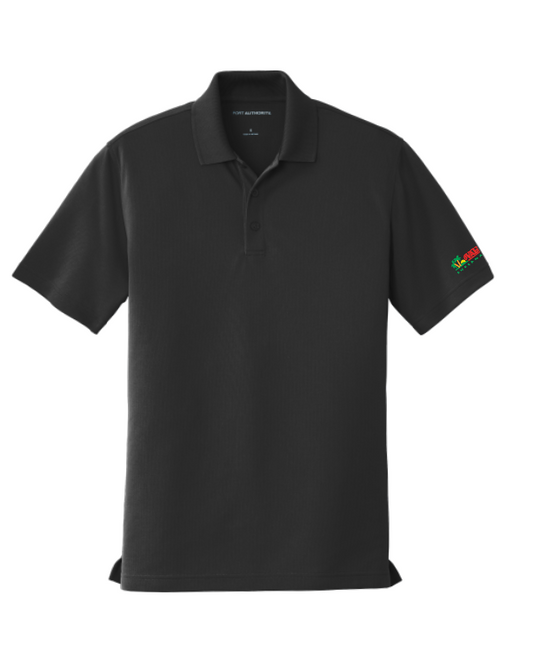 Men's Embroidered DryFit Polo - Black