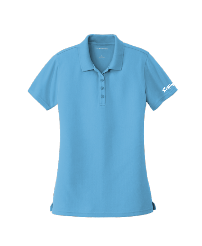 Women's Embroidered DryFit Polo - Blue